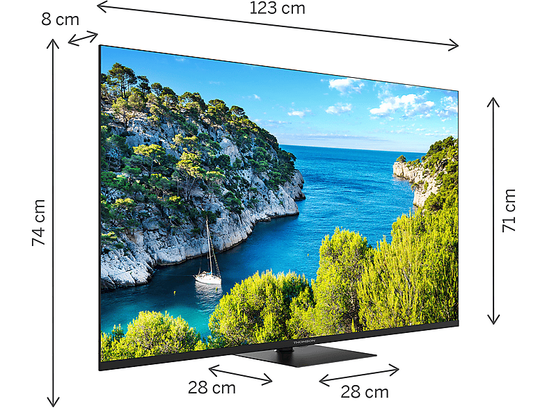 THOMSON 55UG5C14 — TV DLED 55", Negro, UHD 4K, Smart TV, vista 2