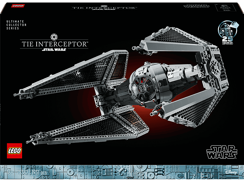 LEGO TIE Interceptor — Juego de construcción, edad recomendada: 18 año(s), 1931 piezas, vista 4
