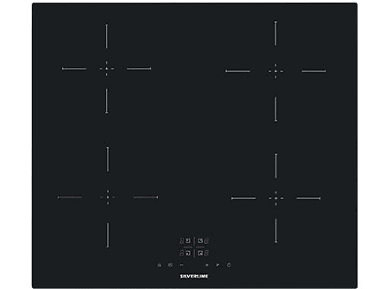 SILVERLINE IH5445B01 — Placa de inducción, 60 cm, Negro, 4 zone(s) zonas