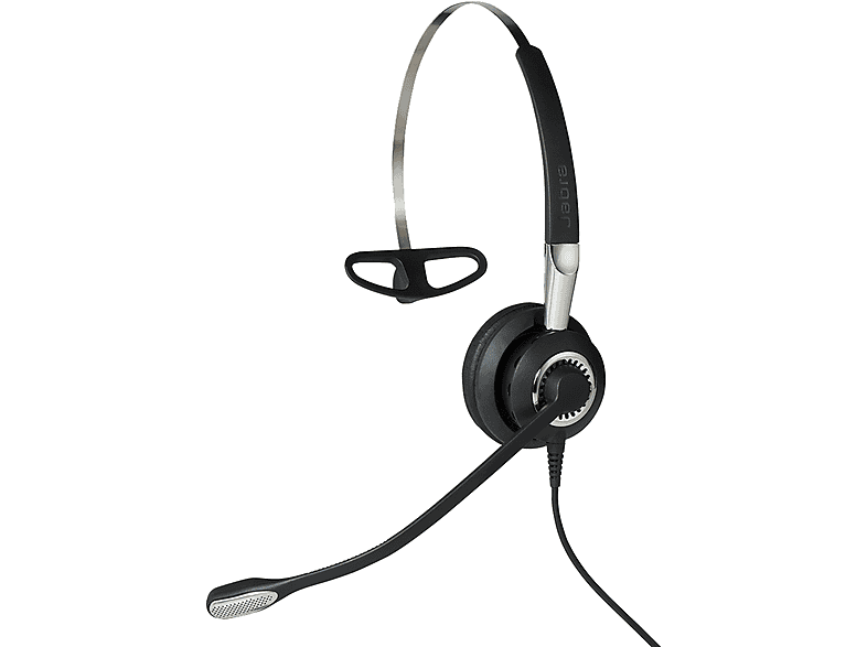 JABRA — Auriculares de diadema con cable, Circumaurales, Negro, Plata, 2406-720-209 JABRA