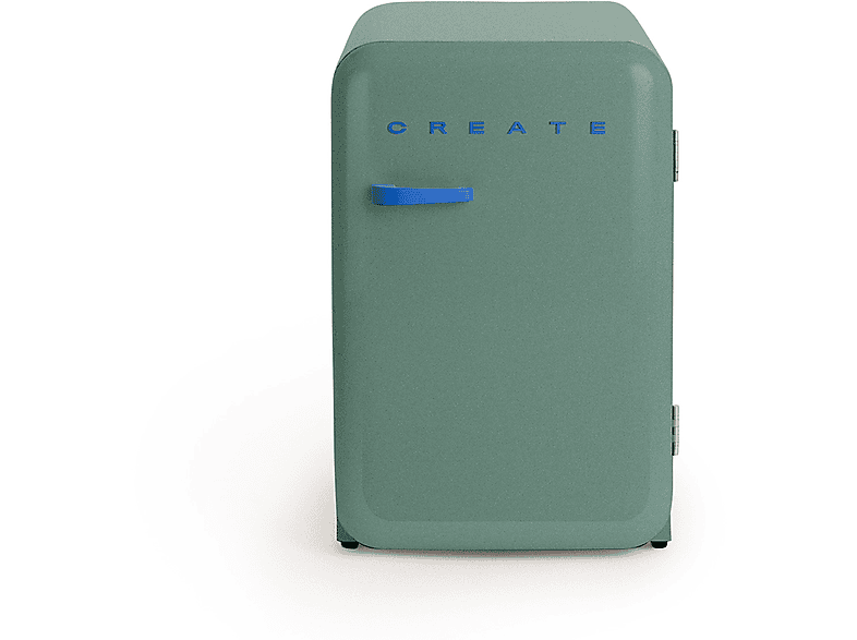 CREATE FRIDGE RETRO 107L — Nevera pequeña, Altura 88 cm, Azul Cobalto