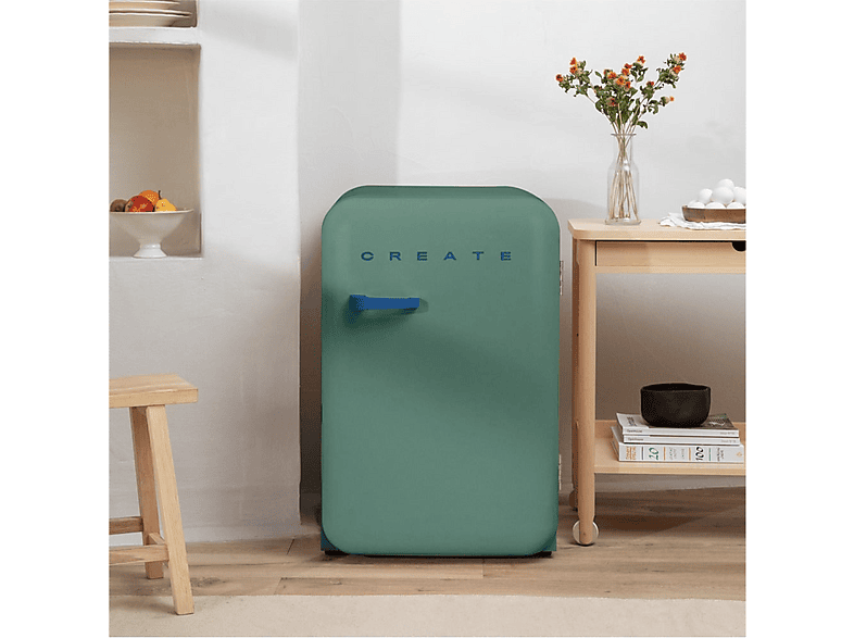 CREATE FRIDGE RETRO 107L — Nevera pequeña, Altura 88 cm, Azul Cobalto, vista 4
