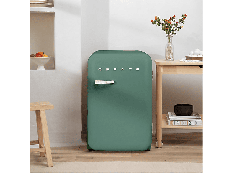 CREATE FRIDGE RETRO 107L — Nevera pequeña, Altura 88 cm, Mármol, vista 4