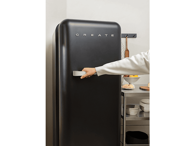 CREATE FRIDGE RETRO 281L — Frigorífico una puerta, Altura 157 cm, Blanco roto (ref. 147187570), vista 4