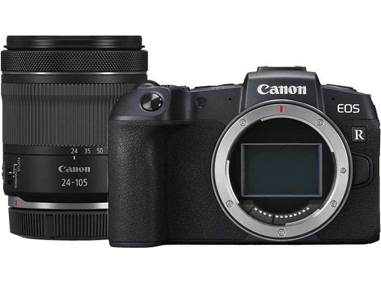 CANON EOS RP + RF 24-105mm F/4.0-7.1 IS STM — Cámara EVIL, Negro, 26.2 megapixel, Video 4K, WiFi