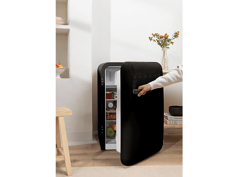 CREATE FRIDGE RETRO 107L — Nevera pequeña, Altura 88 cm, Negro (ref. 147605079), vista 5