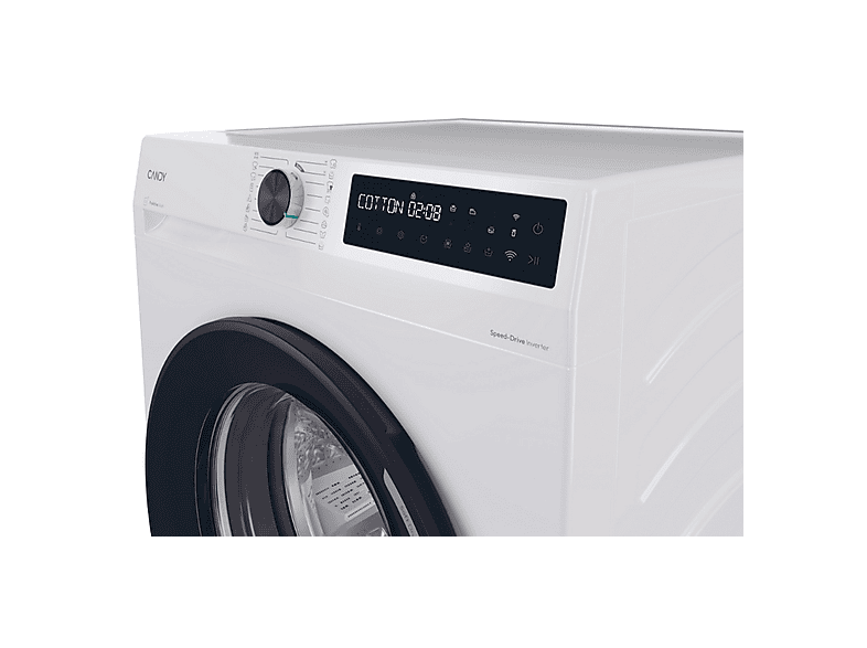CANDY BR 48B6-S — Lavadora carga frontal, 8 kg, 16 programas, Blanco, 1400 rpm, vista 3