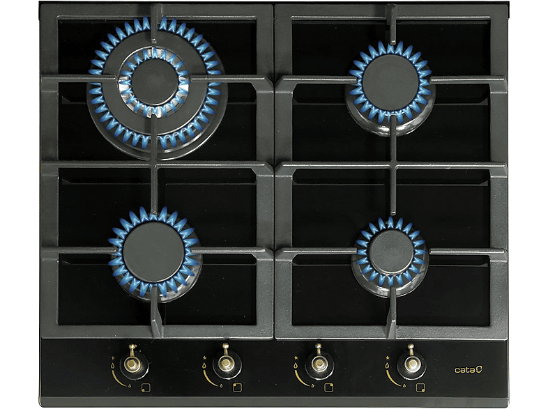 CATA RCI 631 BK — Placa de gas, 584 mm, Cristal, 3 zonas