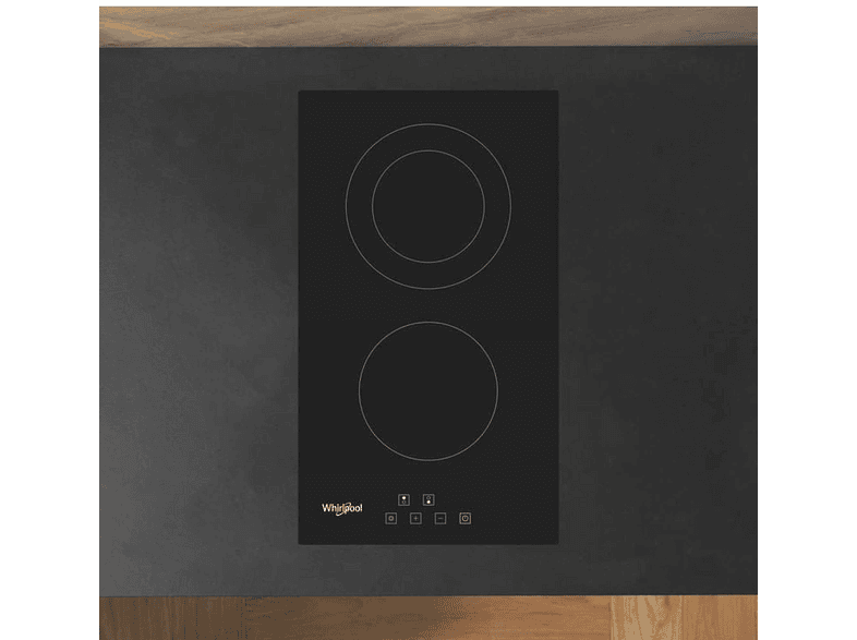 WHIRLPOOL WRD 6030 B — Placa de inducción, 300 mm, Black, 2 zona(s) zonas, vista 2