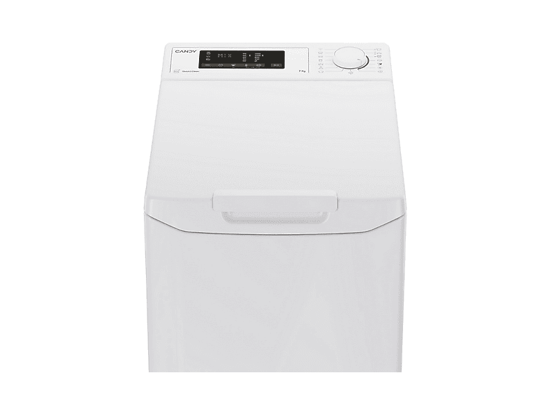 CANDY TCA473D3-S — Lavadora carga superior, 7 kg, 17 programas, Blanco, 1400 rpm, vista 4