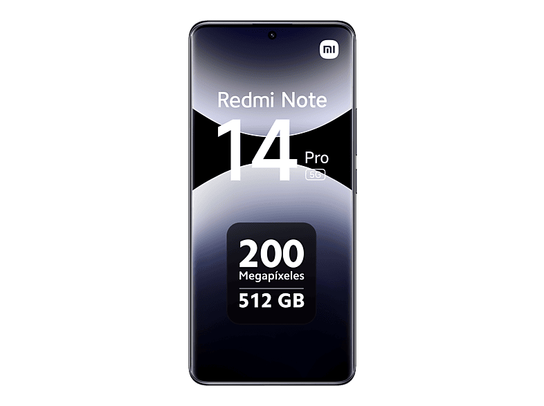 XIAOMI REDMI NOTE 14 PRO 6.67P/5G/8N/12+512GB/B — Smartphone, 12 GB RAM, 5110 mAh, Negro medianoche, Móvil Android, vista 3