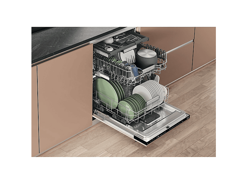 HOTPOINT MaxiSpace H7I HP40 L — Lavavajillas integrable 60 cm, 15 servicios, 10 programas, 70 mm, vista 5