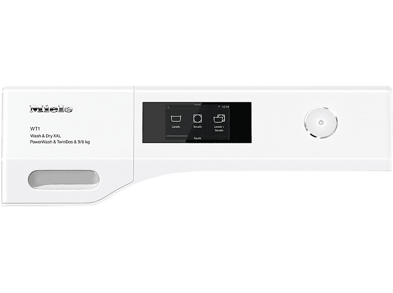 MIELE WTW 870 WPM — Lavadora secadora, 9 kg de lavado, 6 kg de secado, Autodosificación, Blanco, vista 3