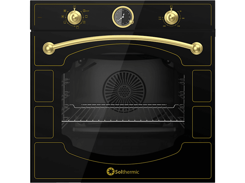 SOLTHERMIC B00110466 — Horno multifunción, 60 mm, Negro, 78 l