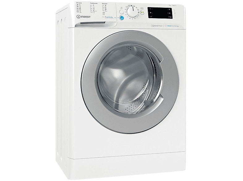 INDESIT BWE 101496X WSV SPT — Lavadora carga frontal, 10 kg, Blanco, 1400 rpm