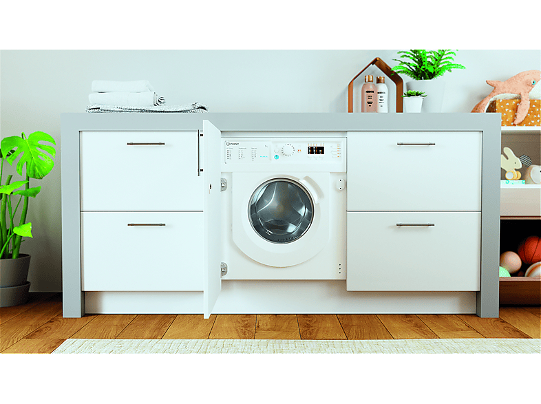 INDESIT BI WMIL 71252 EU N — Lavadora integrable, 7 kg, 14 programas, 1200 rpm, Push&Wash, vista 11
