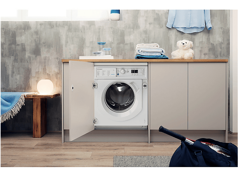 INDESIT BI WMIL 71252 EU N — Lavadora integrable, 7 kg, 14 programas, 1200 rpm, Push&Wash, vista 13