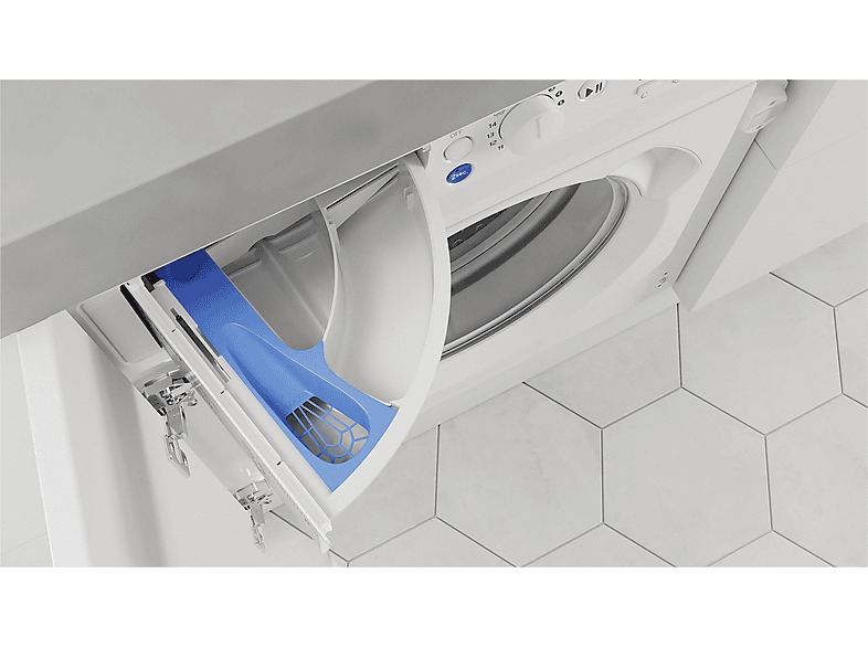 INDESIT BI WMIL 81285 EU — Lavadora integrable, 8 kg, 16 programas, Blanco, vista 8