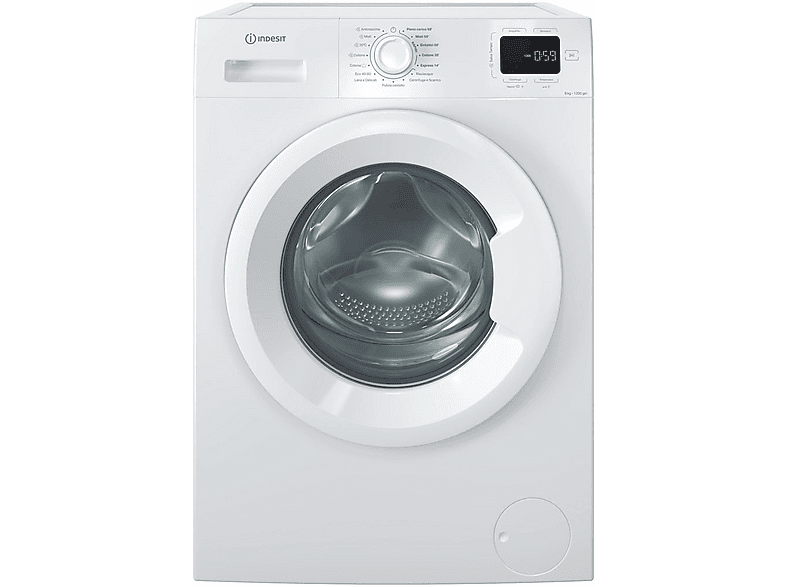 INDESIT IM 862 MY TIME IT — Lavadora carga frontal, 8 kg, 15 programas, Blanco, vista 2