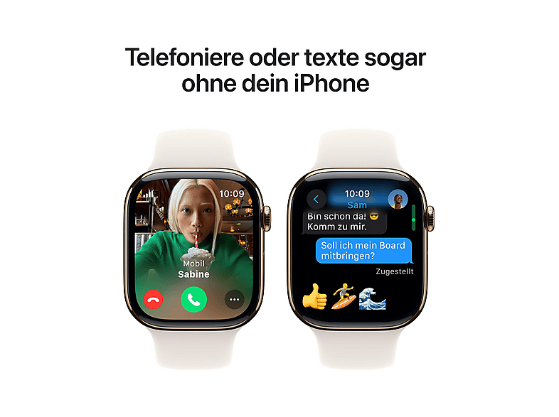 APPLE Watch Series 10 Watch Series 10 — Smartwatch, Titanio, Oro, M/L, vista 6