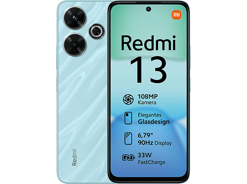 XIAOMI REDMI 13 6.79P/4G/8N/6+128GB/BL — Smartphone, Azul, 6 GB RAM, 90 Hz, 5030 mAh
