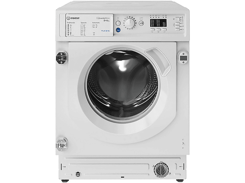 INDESIT 869991664640 — Lavadora-secadora, 8 kg + 6 kg, Blanco