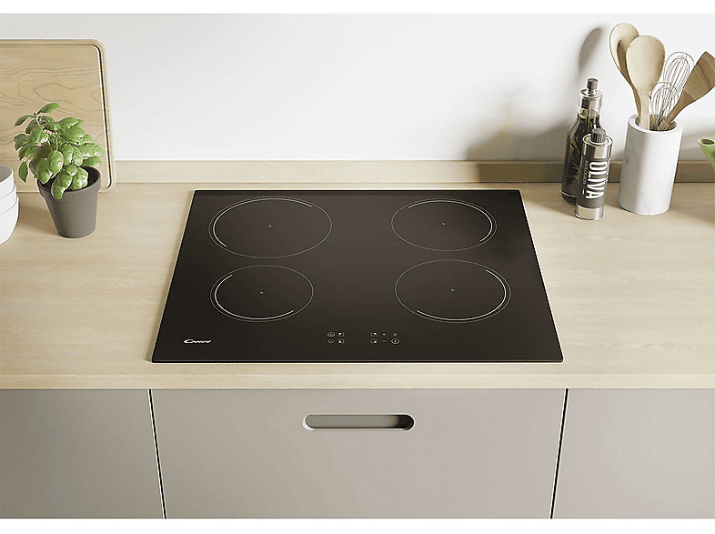 CANDY 33803218 — Placa de inducción, 59 cm, Negro, 4 zone(s) zonas, vista 2