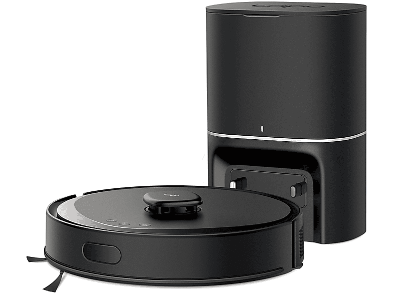 TP-LINK Tapo RV30 Max Plus — Robot aspirador, Black, 1 kW, Potencia de succión 5300 kPa, Depósito 1 l