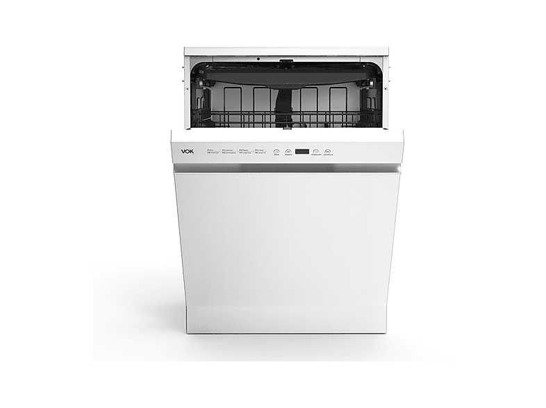 VOK EVD-14FCWAD — Lavavajillas libre instalación 60 cm, 8 programas, 60 cm, Blanco, vista 3