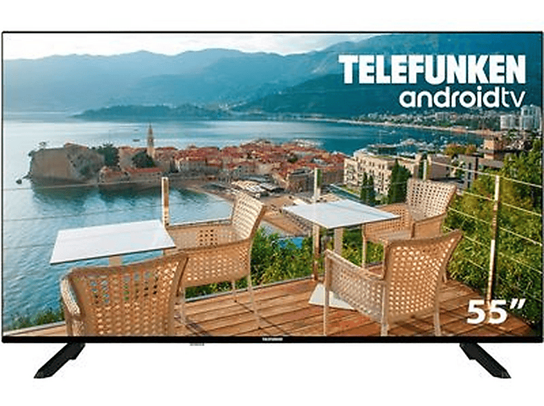 TELEFUNKEN 55DTUA523 — TV LED 55", Negro, UHD 4K
