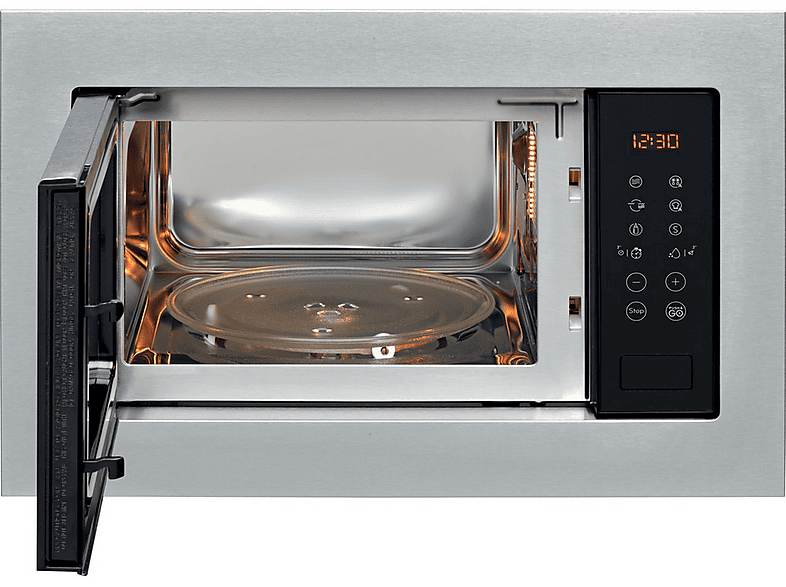 INDESIT MWI 125 GX — Microondas integrable, 1000 W, Gris, 25 l, vista 2