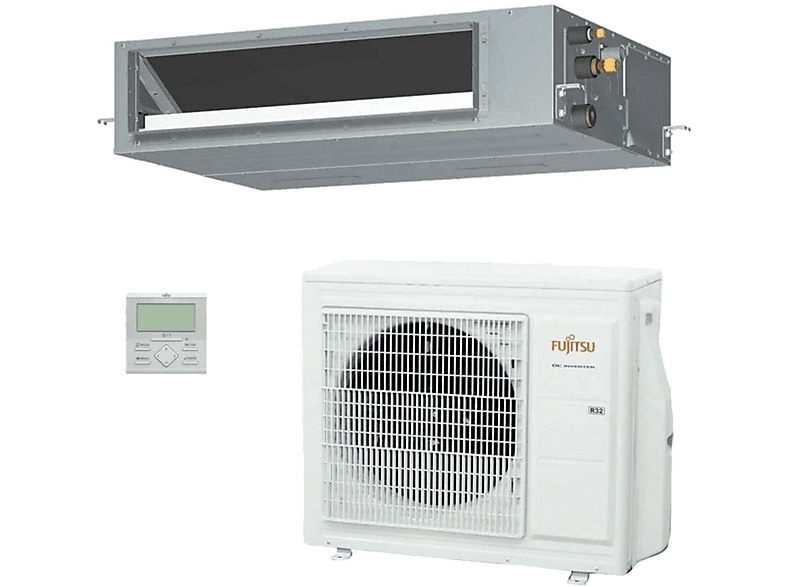 FUJITSU ACY71-KA SPLIT CONDUCTO +C+F — Aire acondicionado por conductos, Blanco, 5847 fg/h, Función Inverter
