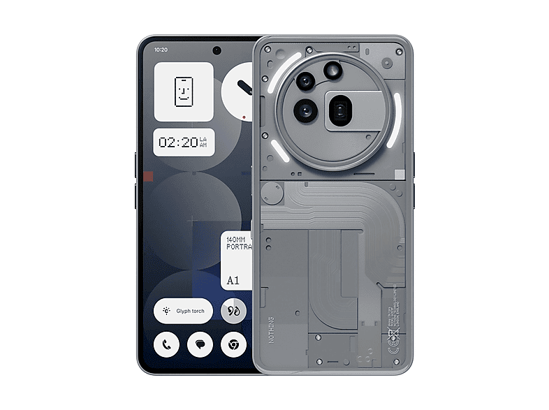 NOTHING Phone 3a Pro — Smartphone, Gris, 256 GB, 12 GB RAM, 5000 mAh