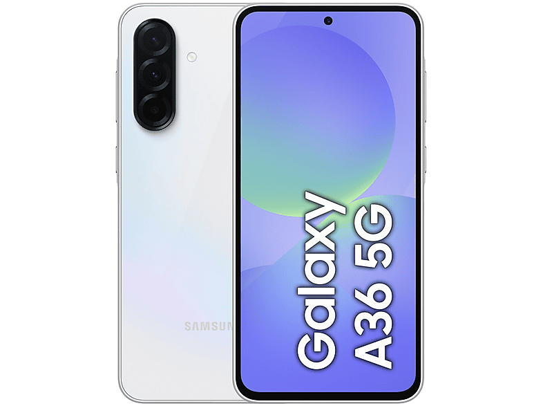 SAMSUNG — SAMSUNG A36 6.7P/5G/8N/8+256GB/G, Blanc, Móvil Android, 256 GB, 8 GB RAM, 6,7" Super AMOLED, Gorilla Glass 7, 120 Hz, Qualcomm SM6475-AB Sn…
