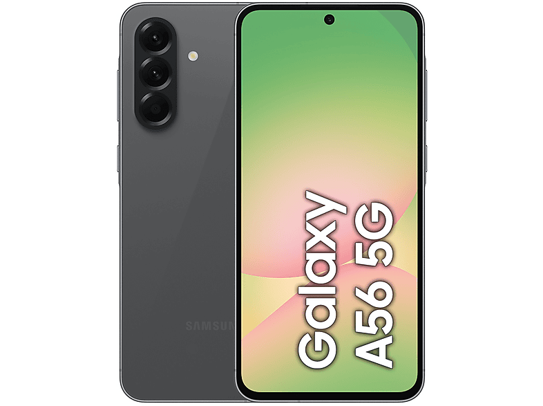 SAMSUNG A56 6.6P/5G/8N/8+128GB/B — Smartphone, Negro, 8 GB RAM, 5,000 mAh, Móvil Android