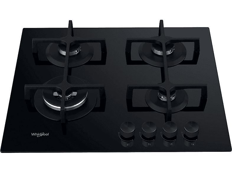 WHIRLPOOL 869991665130 — Placa de gas, 590 mm, Negro, 4 zone(s) zonas