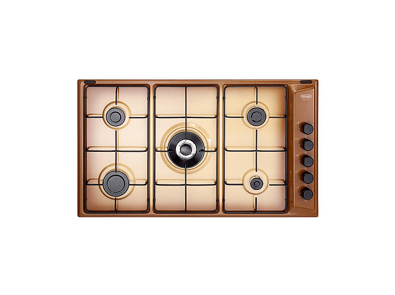 DELONGHI 8024651208266 — Placa de gas, 860 mm, Cobre, 5 zone(s) zonas