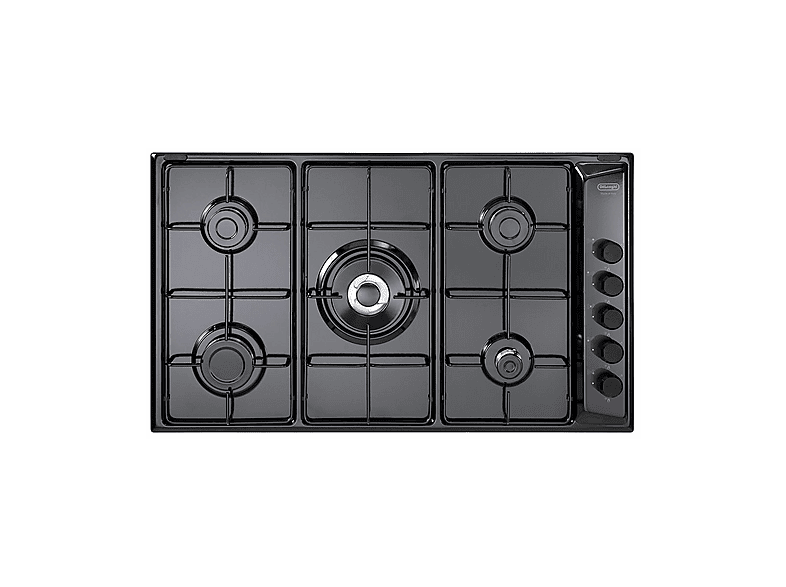 DELONGHI 8024651208297 — Placa de gas, 860 mm, Negro, 5 zone(s) zonas