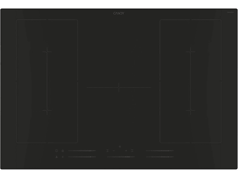 CANDY 33803361 — Placa de inducción, 770 mm, Negro, 5 zone(s) zonas