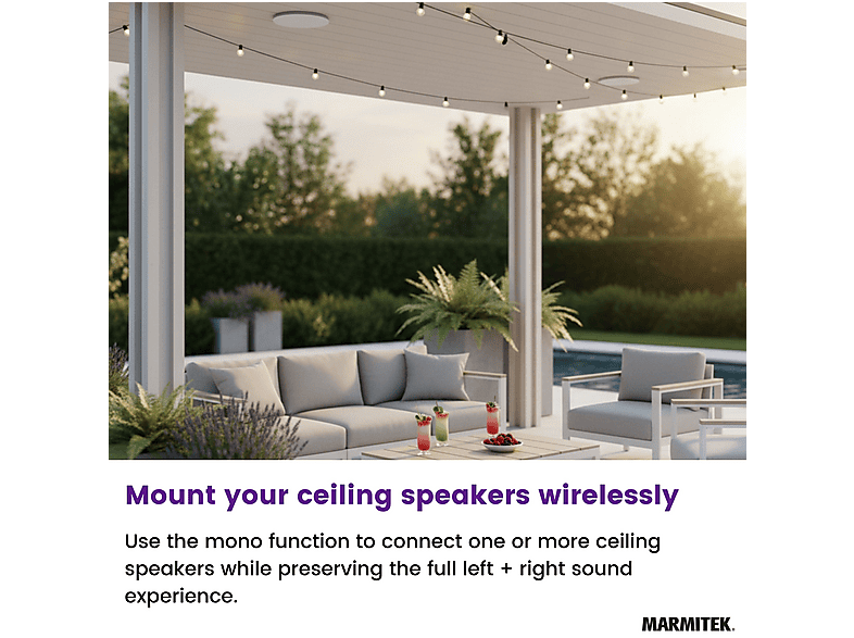 MARMITEK Speaker Anywhere 750 — Altavoz inalámbrico, 100 W, Negro, 1 canales, vista 3