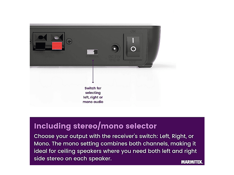 MARMITEK Speaker Anywhere 750 — Altavoz inalámbrico, 100 W, Negro, 1 canales, vista 5