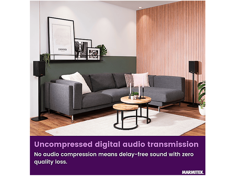 MARMITEK Speaker Anywhere 750 — Altavoz inalámbrico, 100 W, Negro, 1 canales, vista 6
