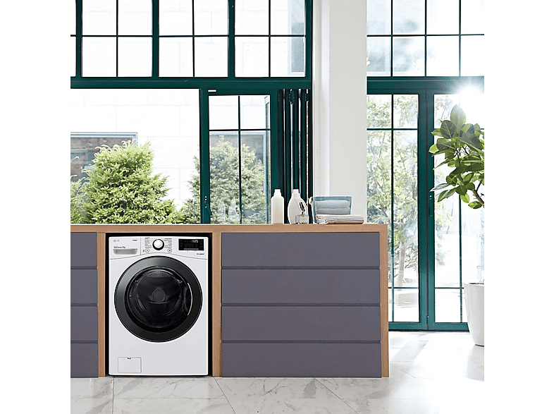 LG F1P1CY2W — Lavadora carga frontal, 17 kg, 1100 rpm, 14 Programas, Blanco Marfil, vista 12