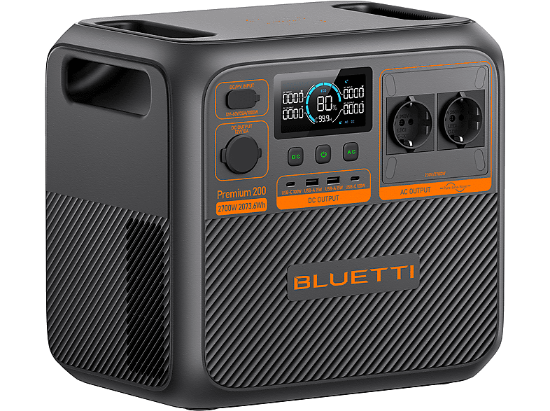 BLUETTI Premium 200 V2(AC270P) — Estación de energía, vista 3