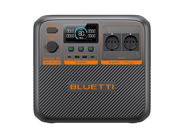 BLUETTI Premium 200 V2(AC270P) — Estación de energía, vista 4