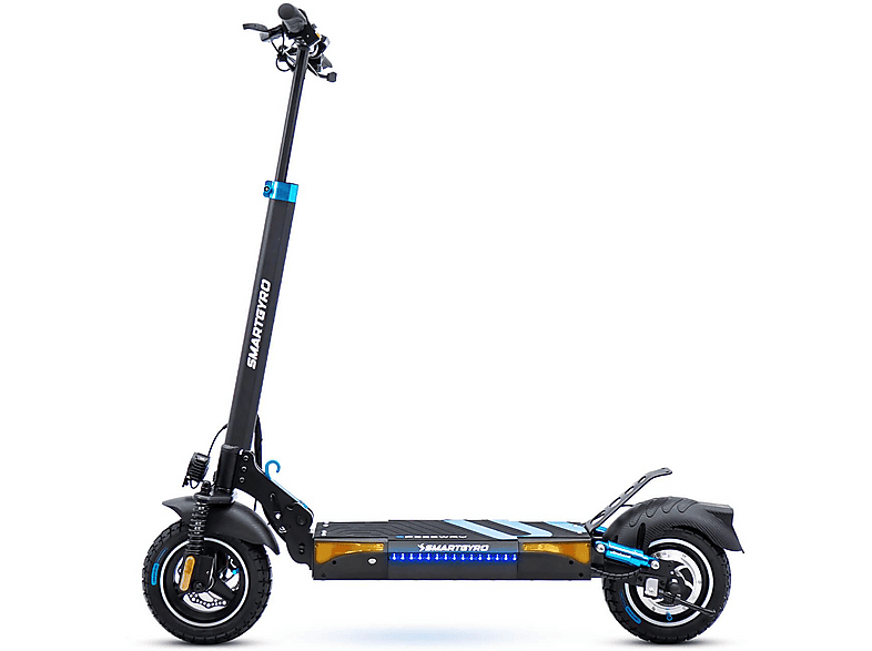 SMARTGYRO XTREME SPEEDWAY — Patinete eléctrico, Pot. máx. 800 W, Carga máx. 140 kg, 13,000 mAh, Negro