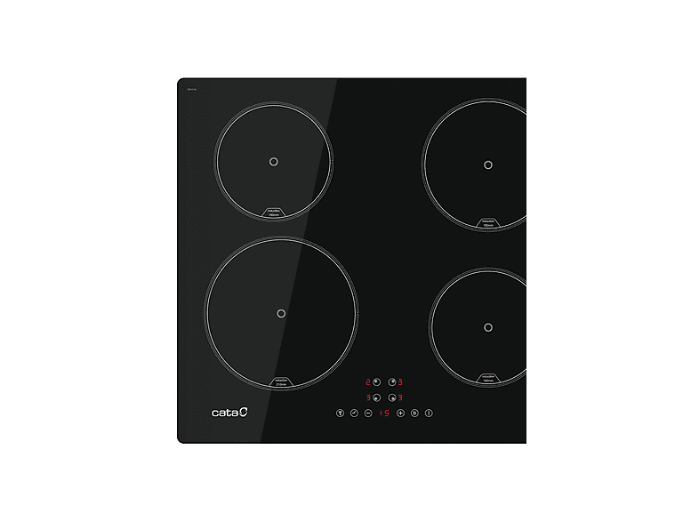 CATA IB-6324E2 — Placa Inducción, 59 cm, Negro, 4 zonas, vista 2