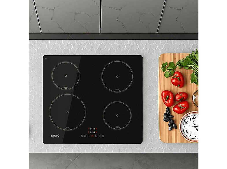 CATA IB-6324E2 — Placa Inducción, 59 cm, Negro, 4 zonas, vista 6