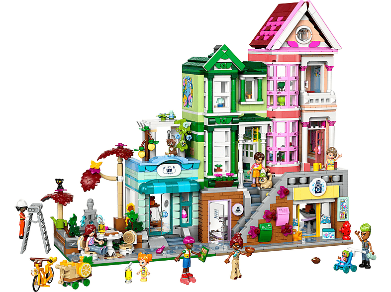 LEGO Friends Apartamentos y Tiendas: Juguetes con Mini Muñecos y Gatos para Niñas 42670 — Juego de construcción, edad recomendada: 12 año(s), 1 piezas, vista 2