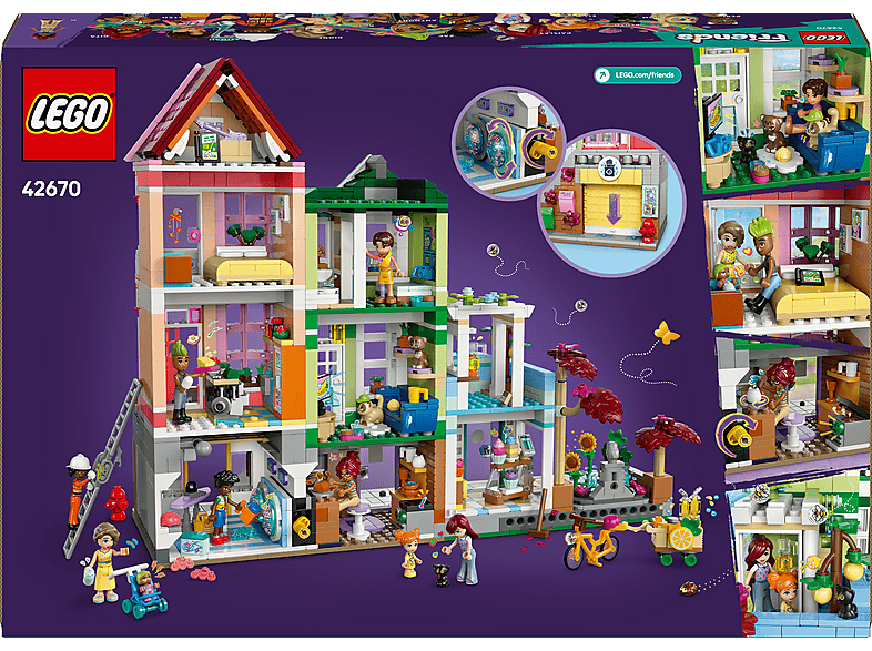 LEGO Friends Apartamentos y Tiendas: Juguetes con Mini Muñecos y Gatos para Niñas 42670 — Juego de construcción, edad recomendada: 12 año(s), 1 piezas, vista 4